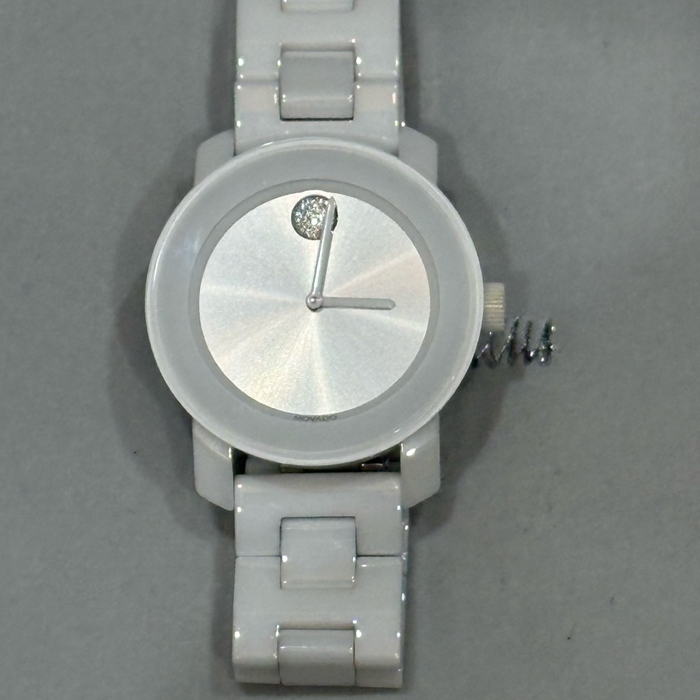 Like-new Movado Bold Evolution women’s ceramic watch. Worn twice looks new!